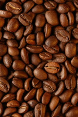 Brown coffee beans