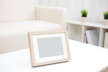 blank photo frame with copy space