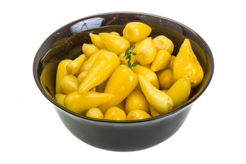 Marinated yellow pepper