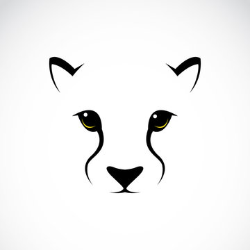 Vector image of an cheetah face