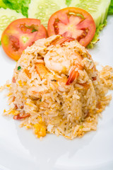 Fried rice with shrimps