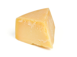 parmesan cheese isolated on white