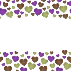 The heart seamless border