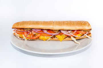 sandwich isolated on white background