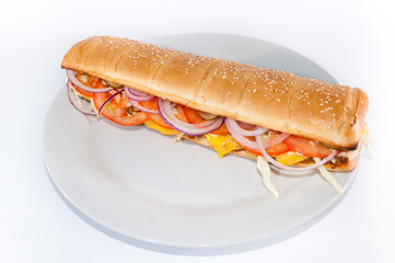 sandwich isolated on white background