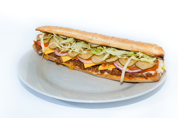 sandwich isolated on white background