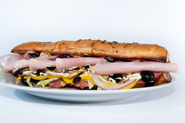 sandwich isolated on white background