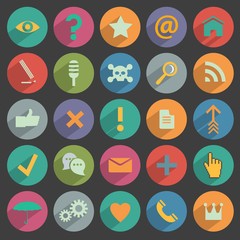 Different flat Icons for Web and Mobile Application