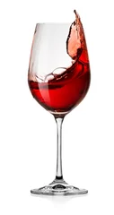 Crédence de cuisine en verre imprimé Alcool Wine splash