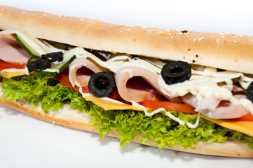 sandwich isolated on white background