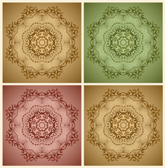 Ornamental round lace pattern