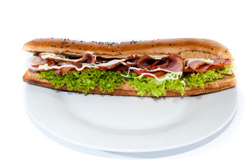 sandwich isolated on white background