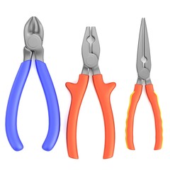 realistic 3d render of pliers