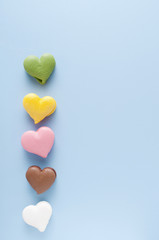 ハート形のマカロン