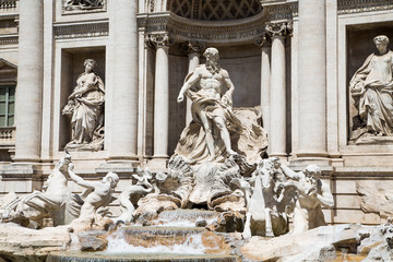 Neptune on Trevi Fountain