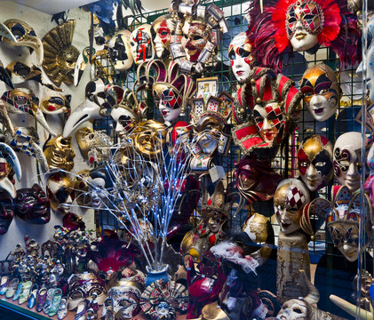 Carnival masks and attributes