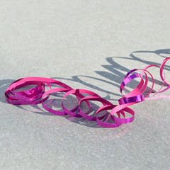 Celebration - streamer on the ground