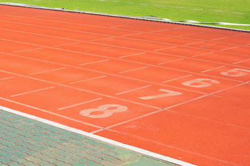 8 numbers for runners in racecourse