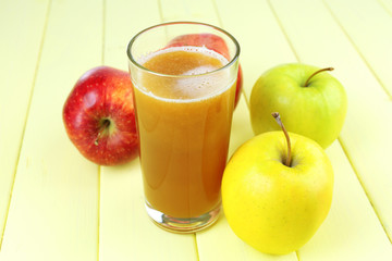 Healthy fresh juice of apples close up