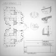 Fototapeta premium Architectural background