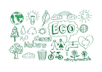 Eco Idea Sketch and Eco friendly Doodles