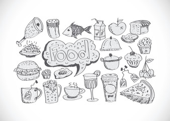 hand doodle Business icon idea