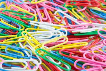 colorful multi paper clip