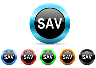 sav icon vector set