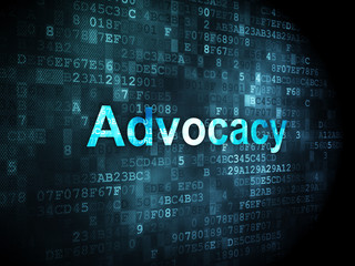 Fototapeta premium Law concept: Advocacy on digital background