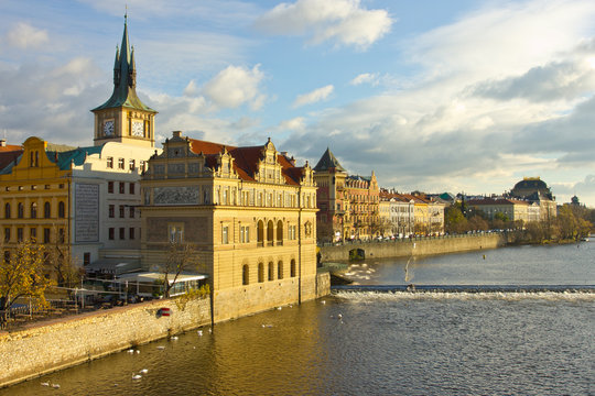 Vltava river in Prague