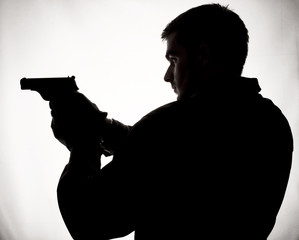 Man with a gun