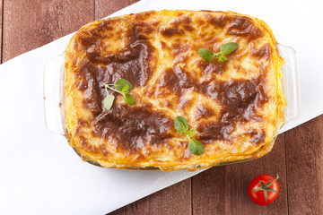 Fresh homemade Lasagne