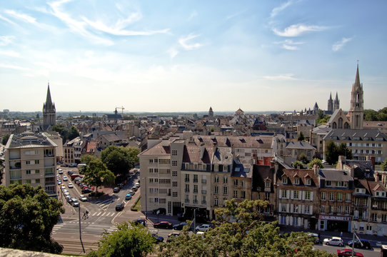 France, Caen - La ville aux mille clochers
