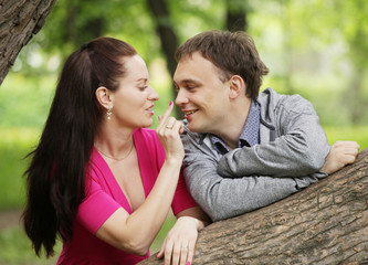 Fototapeta premium young couple in love - Outdoors