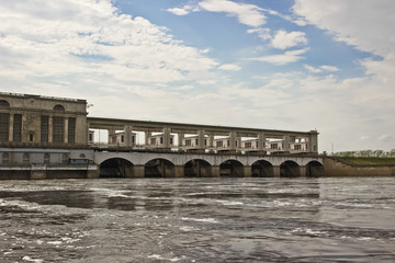 Hidroelectric power station in Uglich