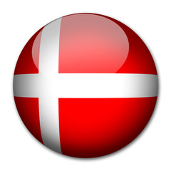 D&auml;nemark Flagge Button