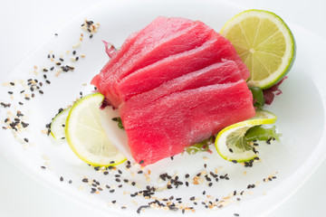 Fresh tuna fillet