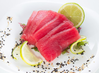 Fresh tuna fillet