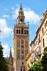 Giralda tower in Seville, Andalucia, Spain