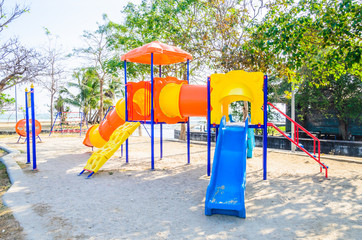 Playground on the beach