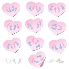Sex Positions Heart Sticky Notes