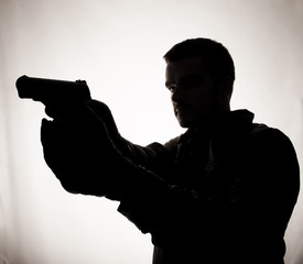 Man with a gun
