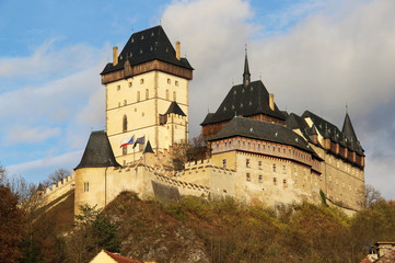 Fototapeta na wymiar The castle of Karlstejn, Czech republic