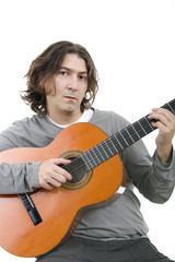 Acoustic guitar guitarist man classical