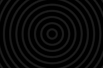 Blur concentric circles on a black background
