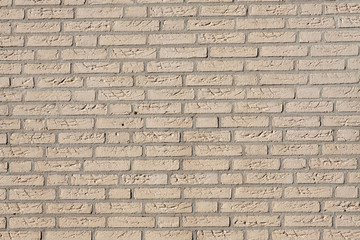 Brick wall with gray joints for background image.