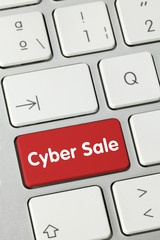 Cyber sale. keyboard