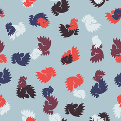 seamless background: cock