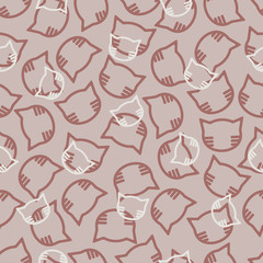 seamless background: cat