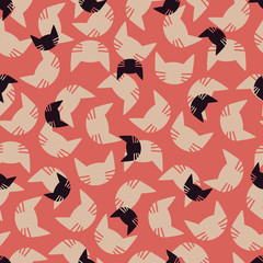 seamless background: cat